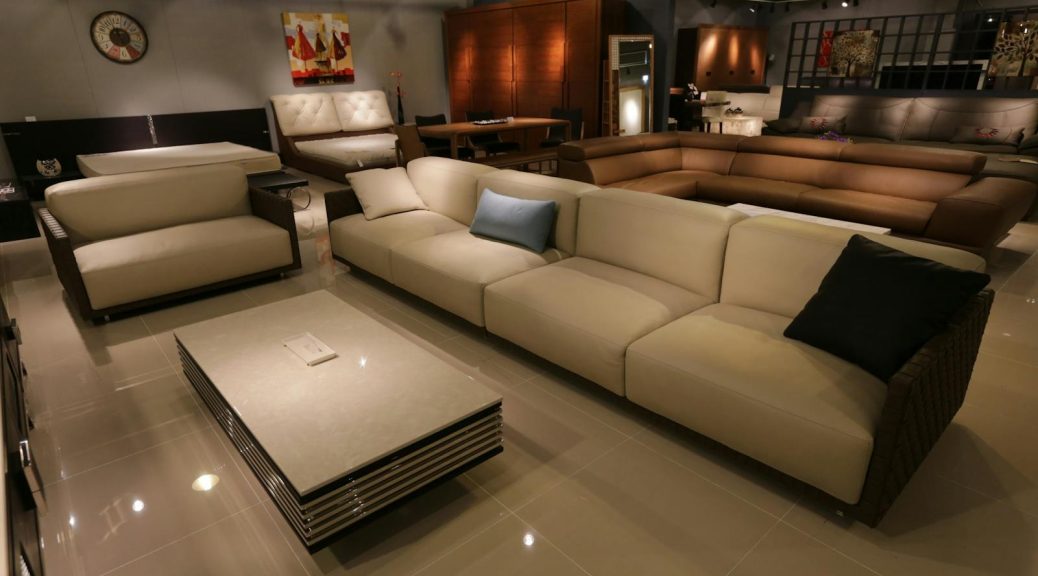 Beige 3-seat Sofa